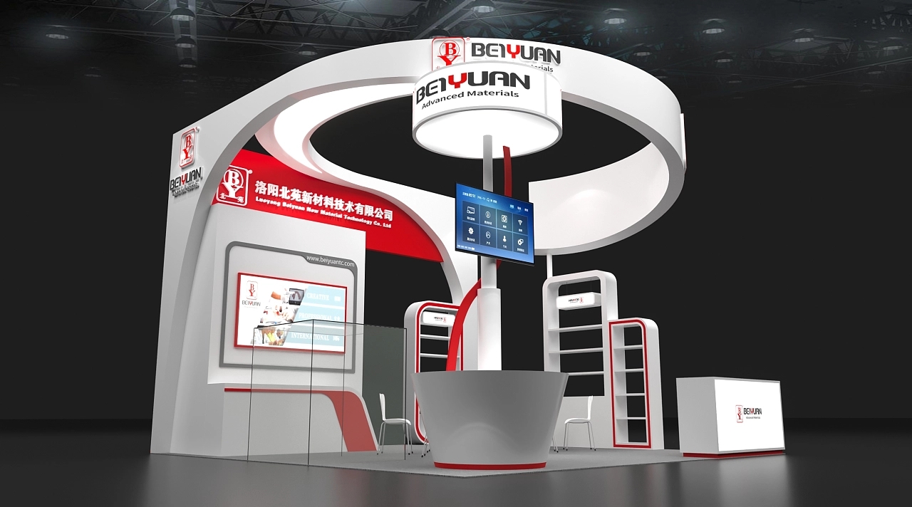 洛陽(yáng)北苑新材料展臺(tái)設(shè)計(jì)搭建案例分析